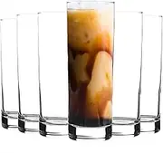 LAV 12 Piece Ada Highball Glasses Set - Modern Long Drink Collins Glass Cocktail Tumblers - Fine Rim - 315ml