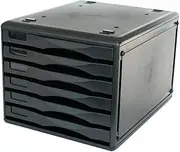 METRO 234396 3439 Desktop Filing Drawers B4 6D, Black