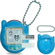 JCHPINE Silicone Cover Case for Tamagotchi Connection Interactive Virtual Pet, Screen Protector for Tamagotchi Connection Electronic Pet Accessories (Silicone Case and Screen Film) (Blue)