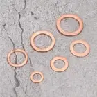 New 110 Pcs Mixed Size Copper Washer Assortment Flat Ring Oil Brake Line Seal