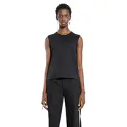 [ANN DEMEULEMEESTER] Biba ''Sunset Bleeding'' Sleeveless Top Black