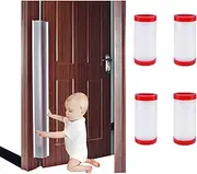 4 PCS Door Jam Shield Finger Pinch Guard for Baby Proofing, Kids, Door Pinch Guard, Cover Pinch Guard for 90 & 180 Degree Doors Frame & Baby Gate. 47.2" H, 6.7" W. 2 Pieces Set | Junesisters (4)