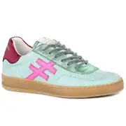 Another Trend Iconic II Womens Trainers Mint Suede/pink 8 Uk/41 Eu