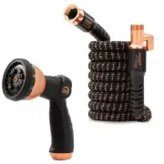 Expandable Garden Hose 3/4 in x 25 ft Super Lightweight with Spray Nozzle