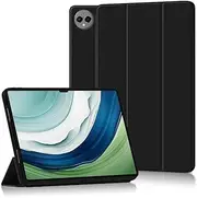 [Jarttarn] Case for Huawei MatePad Pro 13.2 inch 2025 Tablet Case, Lightweight Smart Tri-Fold PU Leather Case with Auto Sleep/Wake, Shockproof Protective Flip Case Cover (Black)
