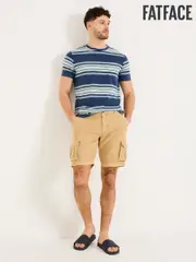 FatFace Stone Cotton Linen Cargo Shorts (AJ1311) | $127