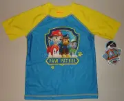 NWT Paw Patrol Chase Rocky Marshall Swim Rash Guard Bathing shirt 4T