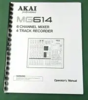 Akai MG614 Instruction Manual: 33 Pages with Protective Covers!
