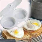 Microwave Egg Poacher To Poach 2 Eggs Kitchen Accessory BPA Free