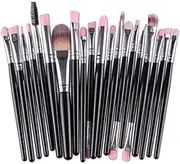 Set of 20 PCS Makeup Brush Kit for Foundation Liquid Blending Powder Eyeshadow Blush Cosmetics Concealer Brushes with Soft & Dense Bristles Assorted Color 18