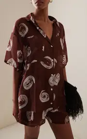 [Zulu & Zephyr] Sheer Textured Cotton-Blend Shirt