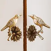 Curtain Holdbacks, Retro Creative Personality Bird Curtain Buckle Hook,Window Swag Holders,Set of Two Curtain Hooks for Living Room
