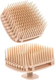 ARTSEWPLY 2Pcs Hair Wash Massage Comb Scalp Scrubber for Deep Cleaning Ergonomic Shampoo Brush for Men and Women Suitable for Shower Home Gym Use Reduces Dandruff and Excess Oil