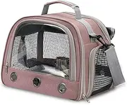 UOSIA Bird Carrier Bag with Perch & Feeder Cups Portable Bird Travel Carrier with Tray & Mesh for Parrot, Small Animal Cage