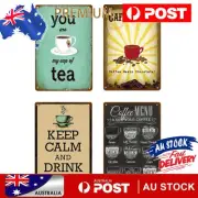 Rust Free UV Protected Metal Coffee Sign Vintage Bar Wall Home Poster Decoration