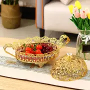 Fruit Basket Bowl Storage Basket with Lid Table Organizer Fruit Organizer