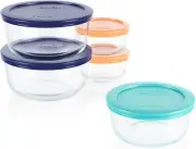 Pyrex Simply Store Glass Food Storage Containers 10-Piece Set USA