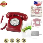 Elegant Retro Red Telephone - 1960’s Classic Rotary Style for Modern Use