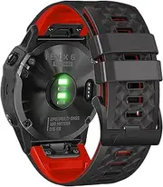 Bandkids Silicone Band Compatible for Garmin Fenix 6,Fenix 7,Fenix 5,22mm Quick Fit Waterproof Sport Watch Band Replacment for Garmin Fenix 6 Pro/Sapphire,Instinct,Forerunner 955