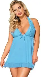 [Yummy Bee] Babydoll Lingerie for Women - Lingerie Set - Lace Dress Nightwear - Plus Size 8-28