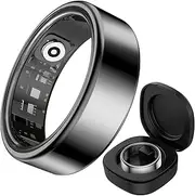 findtime Smartring Women's Men's Smart Ring Android iOS Fitness Ring Tracker Pedometer Heart Rate Monitor Sleep Ring IP68 Waterproof Smart Rings for Men Women Health Tracking Ring Fitness Ring