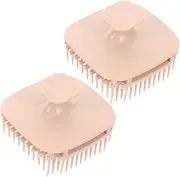 Healvian 2Pcs Scalp Massager Shampoo Brush Ergonomic Soft Bristles for Hair Growth Scalp Care Hair Scrubber for Exfoliating Relaxing Massage for Home Travel