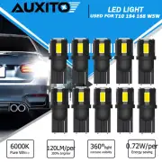 AUXITO T10 LED License Plate Light Bulb 6500K Super Bright White 168 T10194 10X (for: Renault)