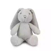Frankie & Friends Grey Bunny Rattle Animal Plush Soft Toy 20cm