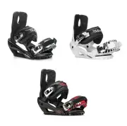 New 5th Element Stealth Snowboard Bindings Black, White or Red, sizes S M/L L/XL