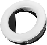 Veemoon Rechargeable LED Ring Light for Cell Phone Brightness Clip Photo Fill Light for Vlogging and Live Streaming Portable Lightweight Design