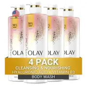 Olay Body Wash for Women, Intensely Hydrating, Hyaluronic Acid Serum...