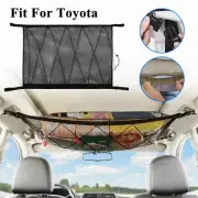 For Toyota Accessory Double Layer Ceiling Roof Cargo Net Mesh Storage Bag Pocket