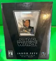 Star Wars JANGO FETT Mini Bust Statue Gentle Giant #8398/9000 Rare! MIB
