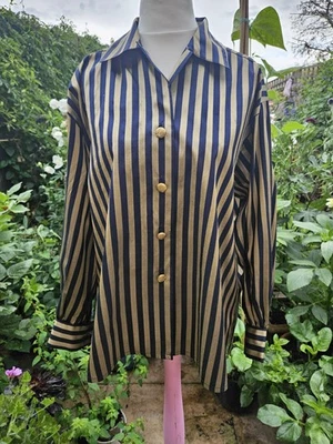 Vintage 80s Jaeger Silk Blouse Deadstock