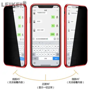 LEIKEI 萬磁王手機殼 金屬磁力磁吸雙面前後玻璃手機套 適用：蘋果 iphone 6S PLUS 6SP 升級防窺