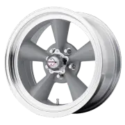 17x7 American Racing VN309 TT O Vintage Silver Mach Lip Wheel 5x5.5 (0mm)
