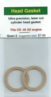 OS .46 AX Cylinder Head Gasket 2 Pack NIP