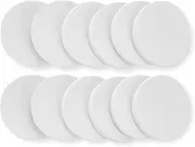 Molain Powder Puff Sponge 12 Pieces White Round Shaped Make Up Beauty Blender Pads For Liquid Foundation Washing Cleansing Face Cosmetic Applicators