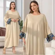 Muslim Women Abaya Maxi Dress Kaftan Long Robes Evening Caftan Ramadan Dresses