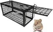 skycabin Humane Mouse Trap Rat Cage Trap Metal Mice Catcher Reusable No Kill Live Animal Cage Traps for Rodents,Squirrel for Indoor or Outdoor Use Friendly for Pets and Kids,Easy to Catch and Release