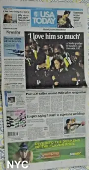 Michael Jackson Memorial Special USA Today July 8 2009