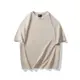 100%純棉 男士 短袖 T恤 夏季 簡約 寬鬆 素色 圓領 美式 休閒 大尺碼 上衣 t日常 DXTX
