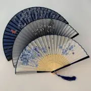Women Folding Retro Fan Hand Held Chinese Style Wedding Party Dance Fans Gift x1