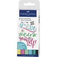 在飛比找博客來優惠-【FABER-CASTELL】PITT6色藝術筆手繪系列/粉