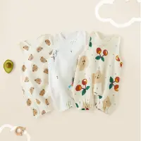 在飛比找蝦皮購物優惠-Ruby Q 韓國童裝 40支雙層紗 親膚嬰幼兒包屁衣