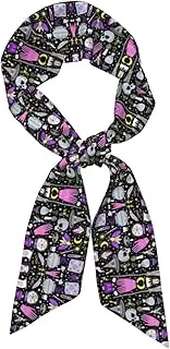 [YANYU] Magic Witch Witchcraft Bohemian Drawing Print Lightweight Fashion Scarves Versatile Shawls Wraps Women All Occasions Travel Gift, Black