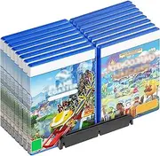Geekria Game Disc Storage Stand Compatible with Sony PlayStation 5 Slim, Pro, Nintendo Switch, Xbox Series, CD, DVDs, Large Capacity Holder for 16 CDs, Universal Desk Game Accessories