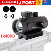 1x40 Red Dot Sight Holographic Tacticals Rifle Scope Rail Mount 11mm 20mm AU