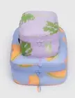 NEW! Baggu PACKING CUBE SET in “Japanese Produce” — 2 Zip Pouches