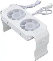 Memory RAM Cooler ARGB Fans, PWM Temperature Controlled Cooling Fan Cooler, DDR4/DDR5 Computer Memory Module Heat Sink, 5V 3 Pin ARGB Synchronous Light Effect (White)